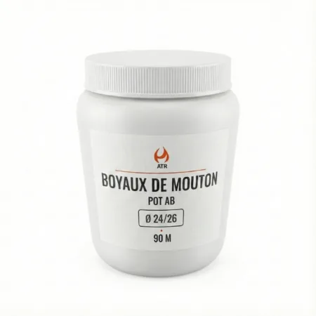Boyaux de Mouton POT BLANC AB 24/26 - 90M