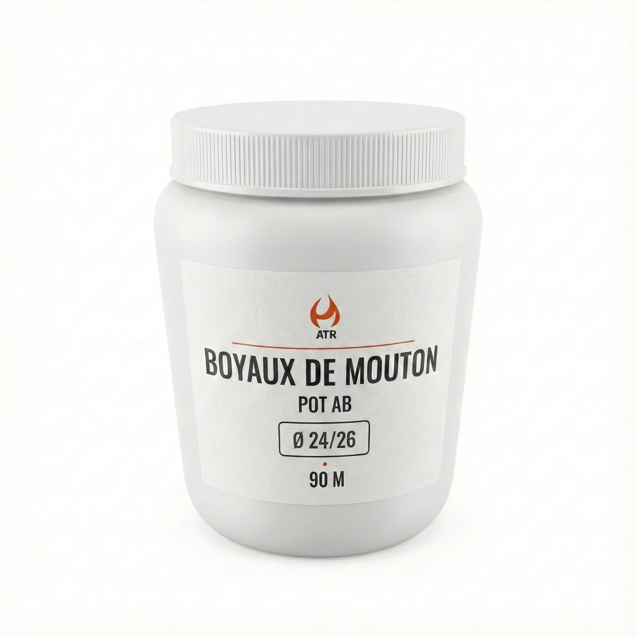 Boyaux de Mouton POT BLANC AB 24/26 - 90M