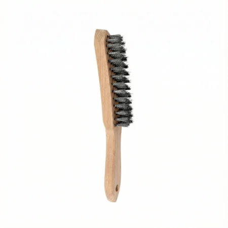 Brosse Acier Manche Bois