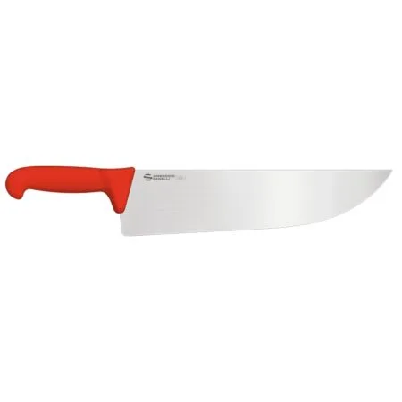 Couteau Boucher Rouge Large Sanelli 26cm