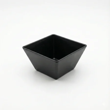 Plateau Mélamine Carré Noir 300x300x105